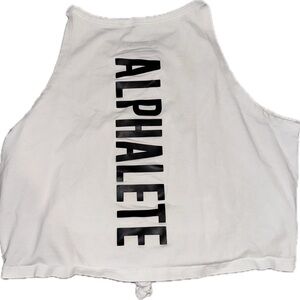 Alphalete White Crop Top